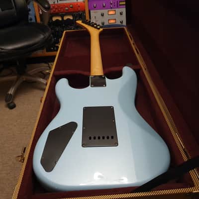 RARE Vintage ESP M-I 1988 Ice Blue Banana Hockey Stick Kramer Van Halen Headstock MIJ Super Strat image 10