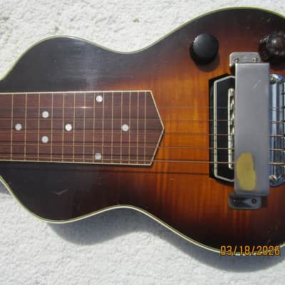 Gibson EH-150 Lap Steel Guitar, 1936, Charlie Christian Pickup, Tweed Case image 6