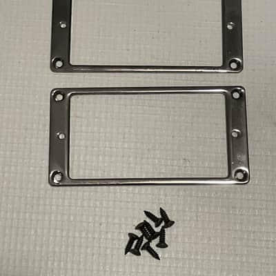 2000's Ibanez RG320DXQM RG Series Guitar Cosmo Black Metal Humbucker Pickup Mounting Ring Set