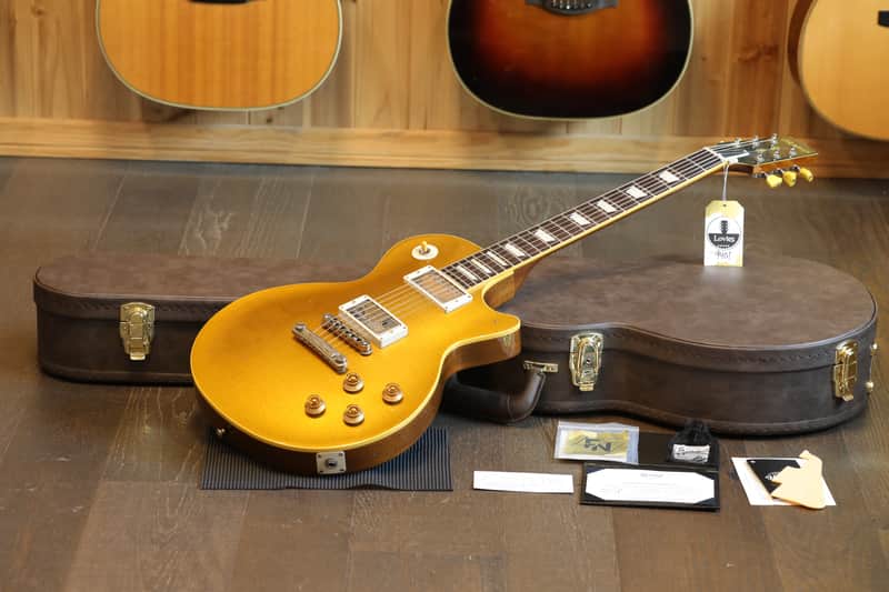 2023 Heritage H-150CC Custom Shop Electric Guitar Aged Gold Top + OHSC image 1