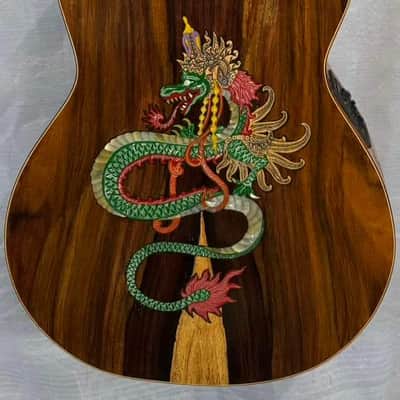 Blueberry Handmade Baritone Acoustic Guitar image 10