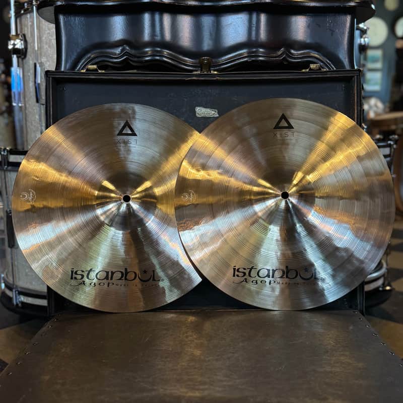 NEW Istanbul Agop 15" Xist Hi-Hats - Brilliant - 1060/1240g image 1