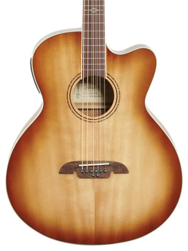 Alvarez ABT60CE8 Artist Baritone 8-String Acoustic Electric Guitar Shadowburst image 1