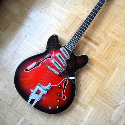 VIDEO! 1965 Framus 5/114-54 Fret Jet Thinline - pro setup/Player ready image 2
