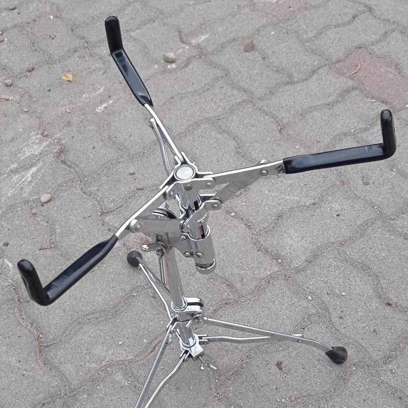 Sonor RARE snare stand Phonic / Performer 70s-80s - Vintage chrome image 1