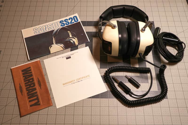 1973 Sansui SS-20 2-way Stereo Headphones