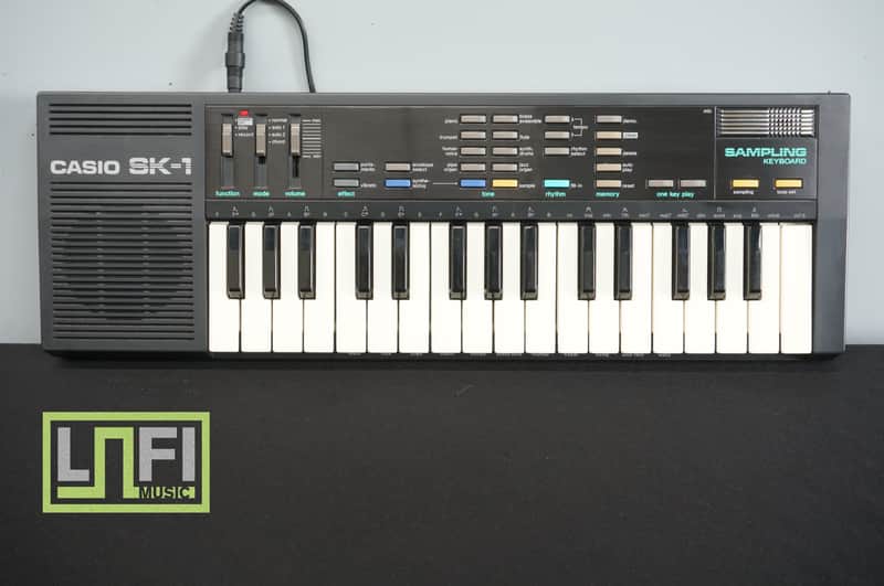 Casio SK-1 Sampling Keyboard Vintage Lofi Portable Polyphonic Sampler image 1