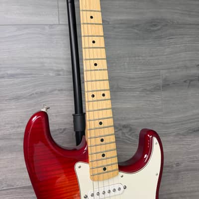 Fender Standard Stratocaster HSS Plus Top w/ Floyd Rose Cherry Guitar #2954 image 7