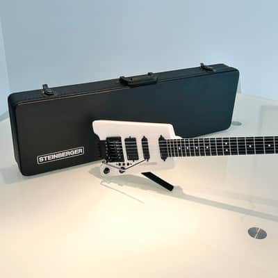 rare 1988 Steinberger USA GL-4TW White GL Headless Guitar with Emg Pickups, Trans-Trem, Fully Serviced, Hard Case Included image 2