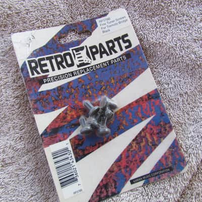 Retro Parts  Fine Tuner Screws For Floyd Rose Black NOS Unopened Package Of Retro Parts # RP378B image 1