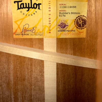 Taylor Builder's Edition 517e WHB 2019 - Present - Wild Honey Burst image 9