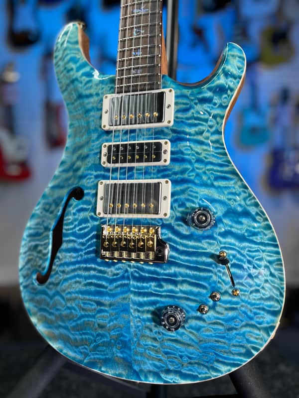 PRS 2025 Wood Library Special 22 Semi Hollow, Custom - Quilt, Aquableaux, Paisley Case, Signature Dealer / 555 image 1
