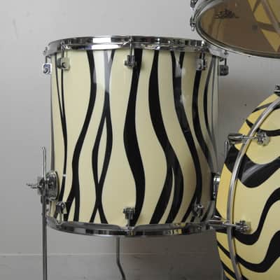 GMS Drum Co. Special Edition Zebra Drum Set image 3