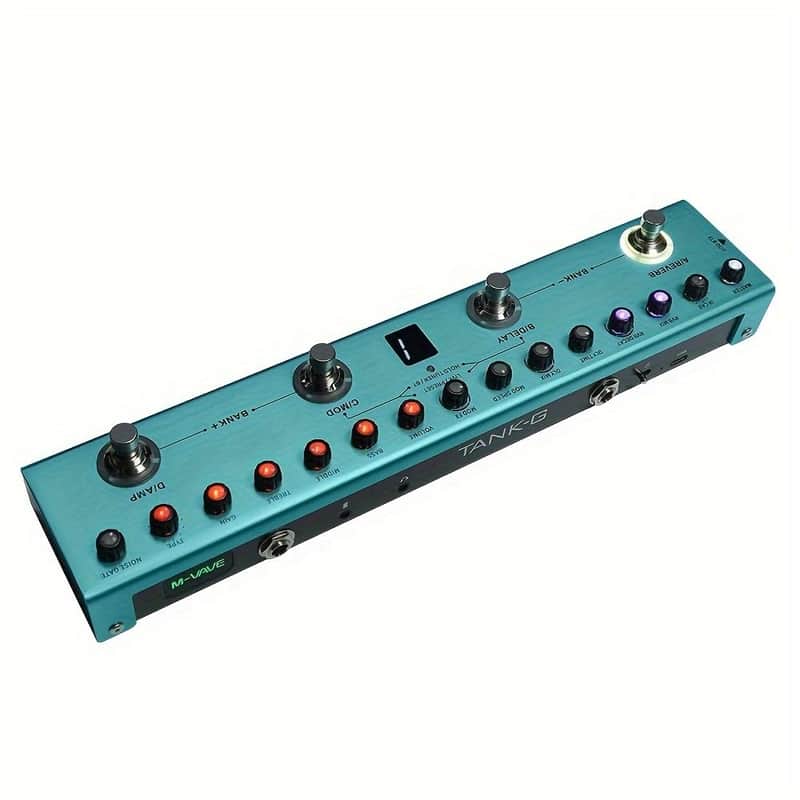 M-vave Tank-G Rechargeable Multi Effects Pedal 36 Presets,9 Preamp Slot,3-Band EQ,8 IR Cab Slot,3 Modulation/Delay/Reverb Effect,price include the import duty to US buyer image 1