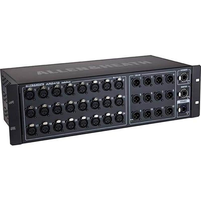 Allen & Heath AR2412 24x12 Main Remote Stage Rack for GLD & Qu Mixers (Black) (B-Stock) image 1