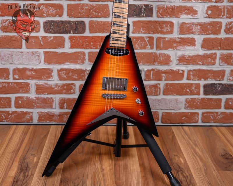 Jackson USA Custom Shop RR HS TOM MAH Rhoads Flame Maple Slab Top 3-Color Sunburst 2025 w/OHSC image 1