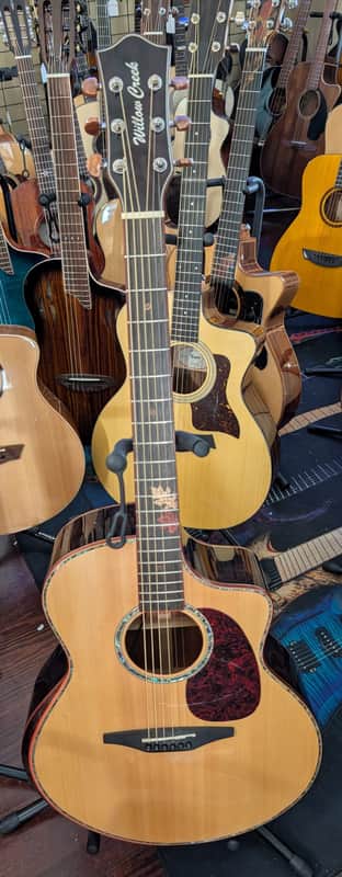 Willow Creek FX-PG9-BS Grand Auditorium Acoustic Electric Guitar With Built-in Effects image 1