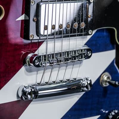 2017 D´Angelico Premier Grateful Dead DC red/white/blue lightning bolt image 8