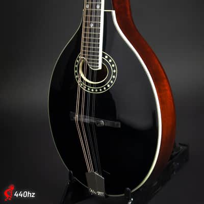 Eastman MD404 A-Style Oval-Hole Mandolin - Black image 2