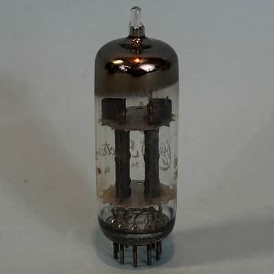 1960 General Electric 12BH7 Vintage Gray Plate Halo Getter Tube! T517 image 3