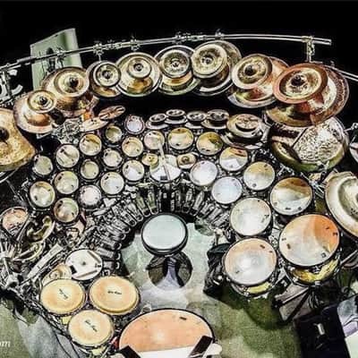Terry Bozzio's DW - 8" Collector's Series Piccolo Tom - Purple Satin Oil - "Gb/F#". Autographed! image 5