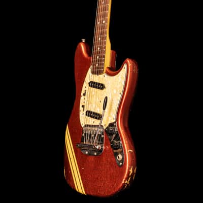 Fender Mustang Competition Candy Apple Red 1972 image 3