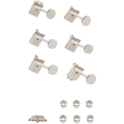 Fender Vintage Style Locking Machine Heads for Strat or Tele - Nickel image 1