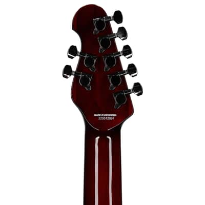 Sterling by Music Man John Petrucci Majesty MAJ270 Electric Guitar, Seven-String (with Gig Bag), Blood Orange, Open Box (Very Good) image 8