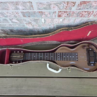 Vintage 1950's Rickenbacker Electro SD-6 Metal Body Lap Steel Electric Guitar w/ Softshell Case! image 2