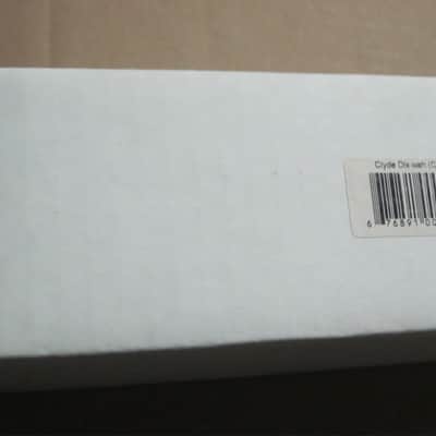 kind of lightly handled genuine Fulltone EMPTY BOX & printout copy of paperwork ONLY for Clyde Deluxe pedal (NO pedal) 2010s (specifically 2019) white box with black & white labels image 11