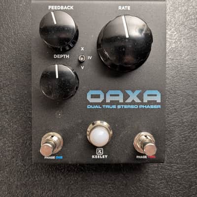 Keeley Oaxa Dual True Stereo Phaser 2020s - Black image 1