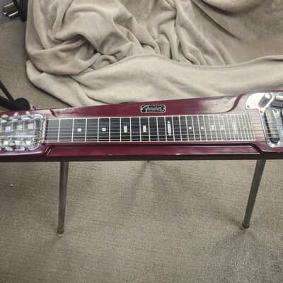 Fender stringmaster 8 lap steel guitar 1950-60's - brick red/walnut image 1