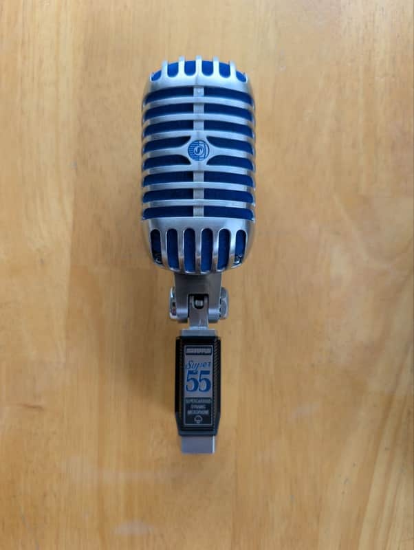 Shure Super 55 Deluxe Supercardioid Dynamic Microphone - Chrome image 1