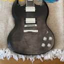 Minty! 2021 Gibson SG Modern Trans Black Fade AA Flame Maple Top + Original Case & Warranty Card
