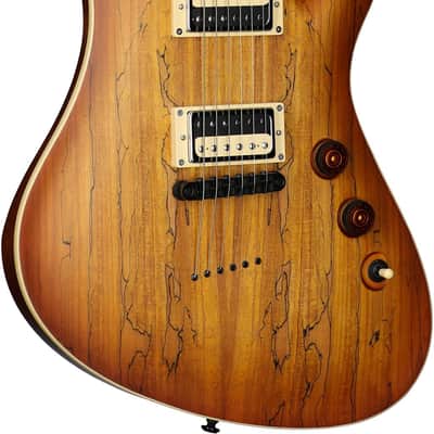 Schecter Avenger Exotic Electric Guitar, Spalted Maple image 3