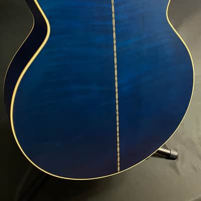 Epiphone 'Inspired by Gibson' J-200 Jumbo Acoustic-Electric Guitar Viper Blue Finish w/ Case image 11