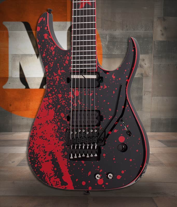 Schecter Sullivan King Banshee-7 FR-S - Obsidian Blood (2485) image 1
