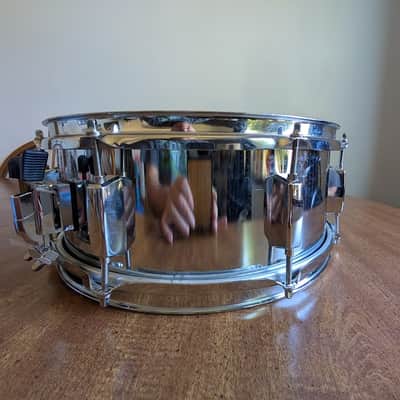 Verve Percussion 14" x 5.5" Steel snare 90s image 8