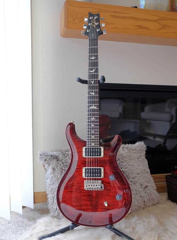 PRS CE 24 '21 - Fire Red Burst with Floyd Trem Stop + Hard Case image 1
