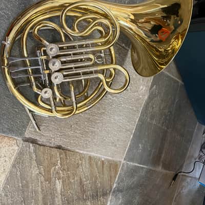 Double French horn. Needs repair. image 1
