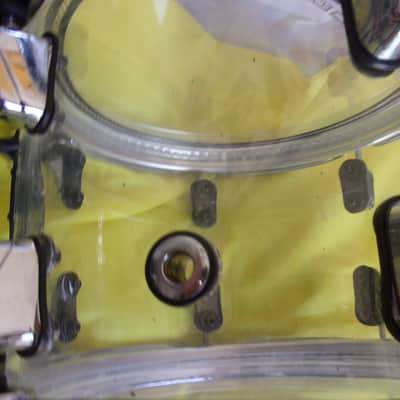 Crush Clear Acrylic Seamless 10" dia x 7" Rack Tom Drum suspension Mount NO ARM image 3