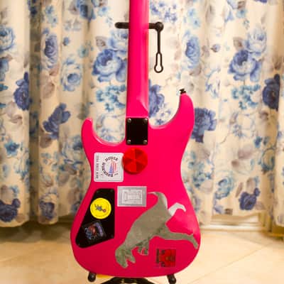 Hurricane JKB-3 Jason Becker "yoyo guitar" faithfull replica 1985 - Pink / magenta image 3