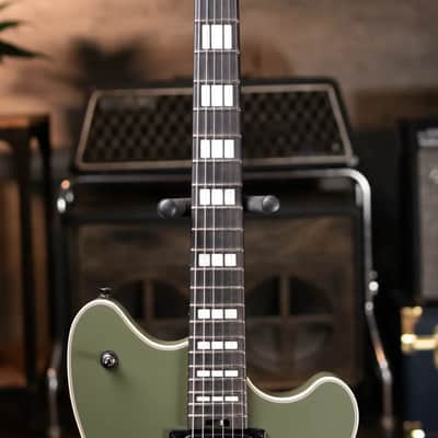 EVH SA-126 Special Semi-Hollow Electric Guitar - Matte Army Drab with Hardshell Case image 4