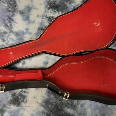 2002 Hofner Acoustic Guitar Model HAS-05GC New Strings Pro Setup Original Soft Shell Case image 13