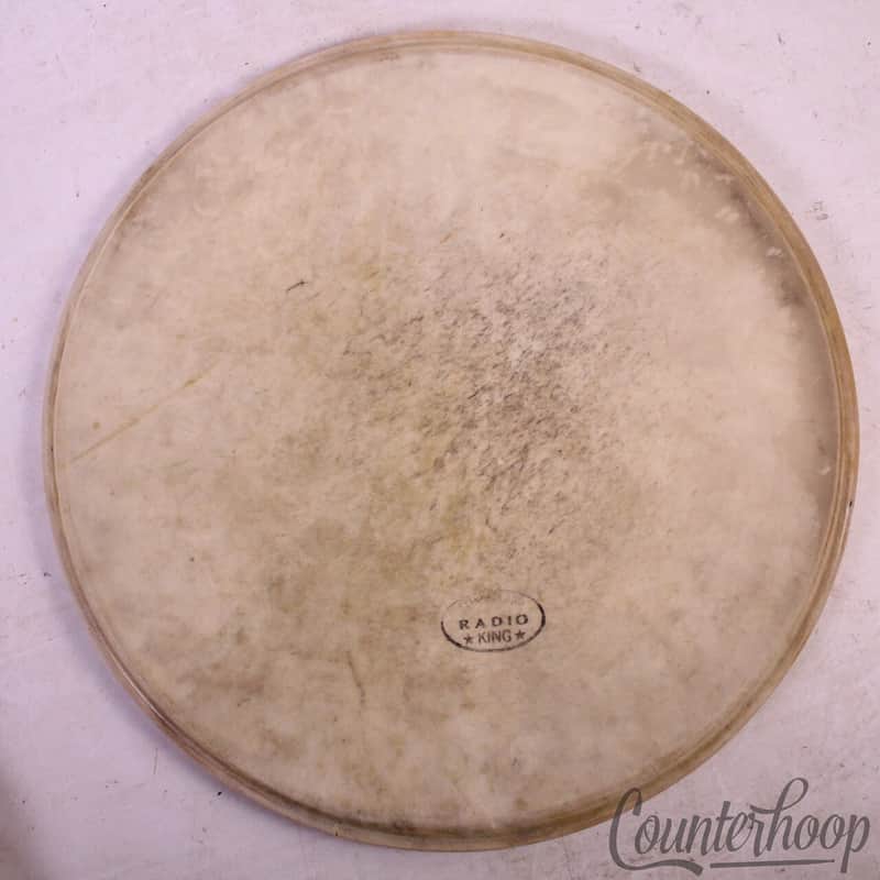 *Slingerland Radio King Rack Tom 13" Calf Skin Drum Head Batter/Resonant Vintage image 1