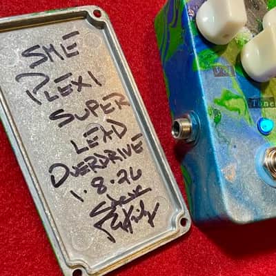 PLEXI SUPERLEAD OVERDRIVE PEDAL with TRUE BYPASS & SUPER BLUE LED by STEVE MCKINLEY ELECTRONICS CUSTOM SHOP *RARE* image 1