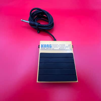 Korg PS1 Single Momentary Footswitch Sustain Pedal 2010s - Yellow image 4