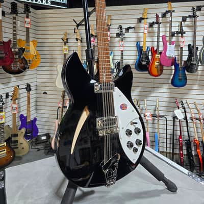 NEW 2024 Rickenbacker 330/12 Semi-Hollow Electric - Jetglo w/OHSC #744 image 4