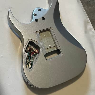 2003 Korean Ibanez RG370 Metallic Silver Basswood Guitar Body Edge Pro II Ready image 12