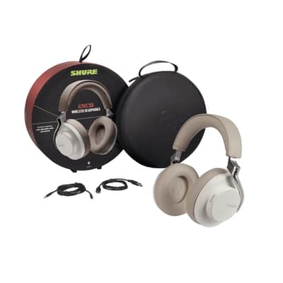 Shure SBH2350-WH AIONIC 50 Bluetooth Noise-Cancelling Headphones (White) image 1